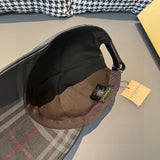 Side view of Burberry unisex cap