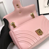 Interior view of classic refined women's handbag – women's statement bag