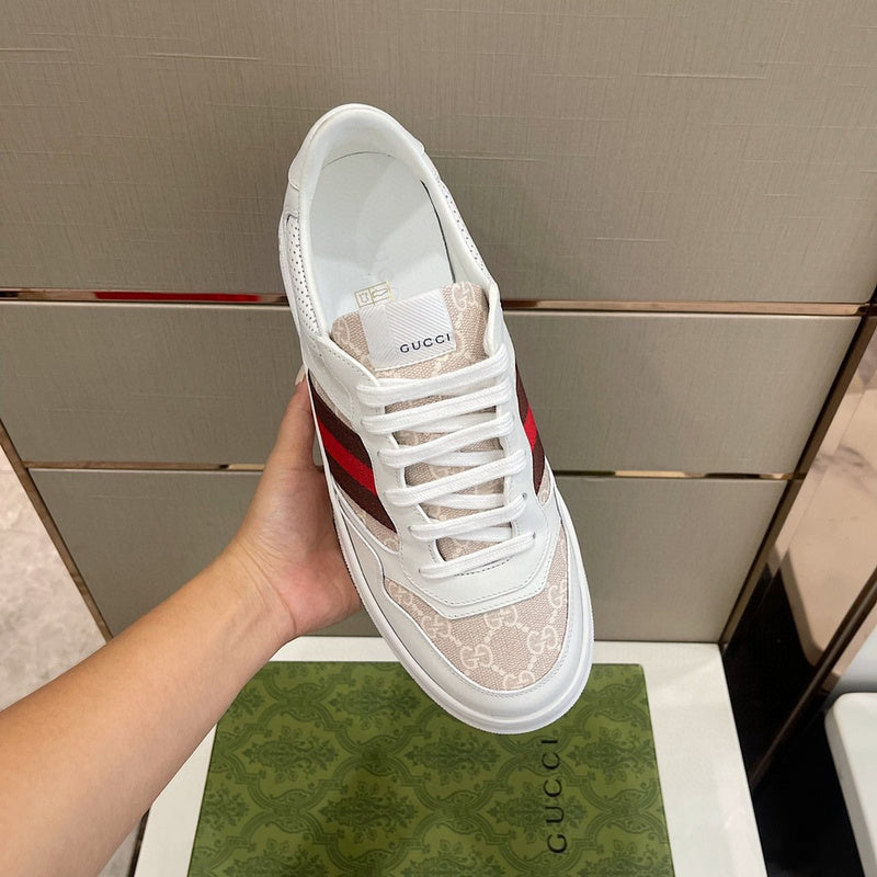 Gucci classic monochrome luxury sneakers view 7 heritage-inspired look