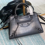 Sophisticated Premium PU Leather Handbag - Premium Craftsmanship Detailing | Women's Premium Handbag #670 - side angle view (image 2) of designer-inspired handbag