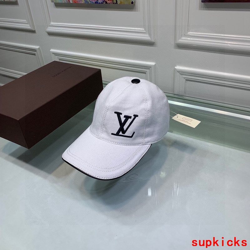 Close-up detail view of Louis Vuitton unisex cap