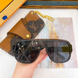 Side view of Louis Vuitton unisex sunglasses