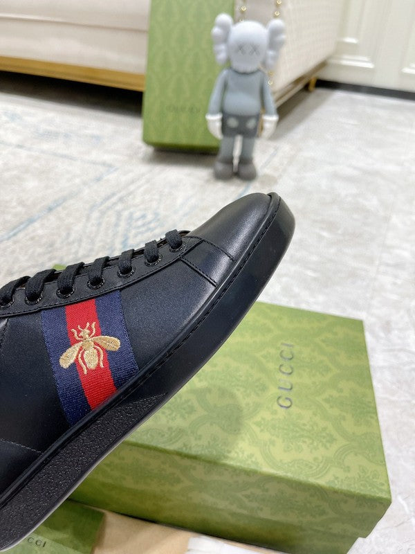 Gucci two-tone luxury sneakers view 4 minimalist modern build