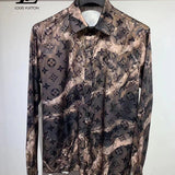 Front view of Louis Vuitton cotton t-shirt with signature branding