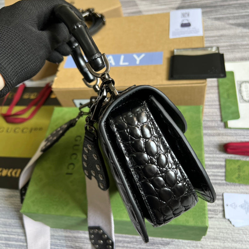 Back view of chic modern women's handbag – women's luxury handbag