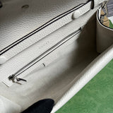 Close-up detail of everyday-luxe modern women's handbag – women's designer-style accessory