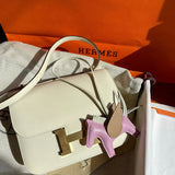Close-up detail of statement bag design