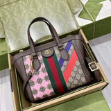 Back view of polished structured women's handbag – women's luxury accessory