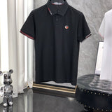 Side profile of Moncler luxury clothing with tailored silhouette