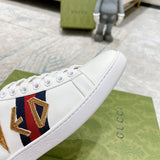 Gucci sneakers detailed view showing premium designer craftsmanship