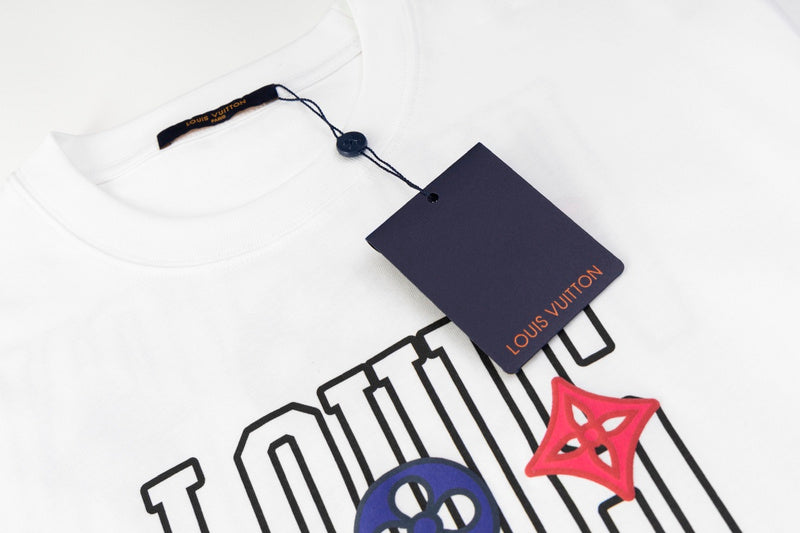 Flat lay presentation of Louis Vuitton cotton t-shirt with everyday silhouette