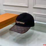 Close-up detail view of Louis Vuitton unisex cap