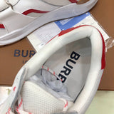 Burberry White Ankle Boots - Back View