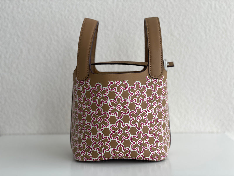 Side view of versatile structured handbag