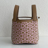 Side view of versatile structured handbag