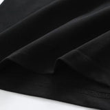 Close-up detail shot of Louis Vuitton cotton t-shirt with monogram-inspired silhouette