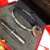 Close-up detail view of Cartier unisex jewelry piece