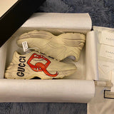 Gucci stone beige luxury sneakers view 11 classic court silhouette