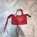 Sleek Faux Leather Handbag - Understated Luxury Look | Women's Statement Accessory #692 - back view (image 4) of designer-inspired handbag