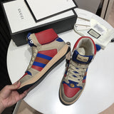Gucci stone beige luxury sneakers view 4 chunky sole construction
