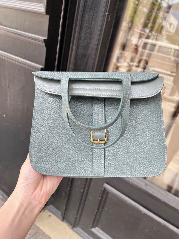 Close-up detail of modernist bag design