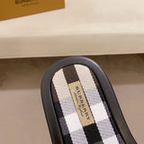Burberry Burgundy Slip-On Sneakers - Close-Up Texture View