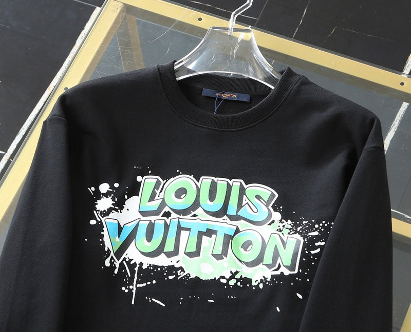 Full styled look of Louis Vuitton luxury clothing with tailored silhouette