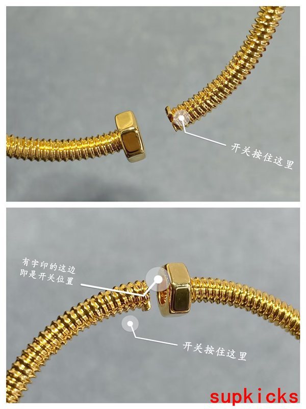 Side view of Cartier unisex jewelry piece