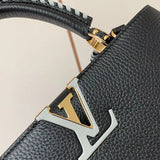 Back view of everyday-luxe signature women's handbag – women's luxury handbag