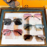 Lifestyle view of Louis Vuitton unisex sunglasses
