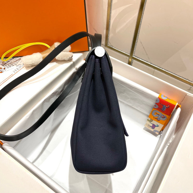 Streamlined bag shown from front angle