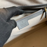 Side view of chic structured handbag