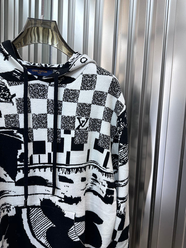 Full styled look of Louis Vuitton luxury clothing with everyday silhouette
