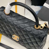 Zivas Charm Polished Finish Everyday Handbag (Structured Everyday Essential) – Back View