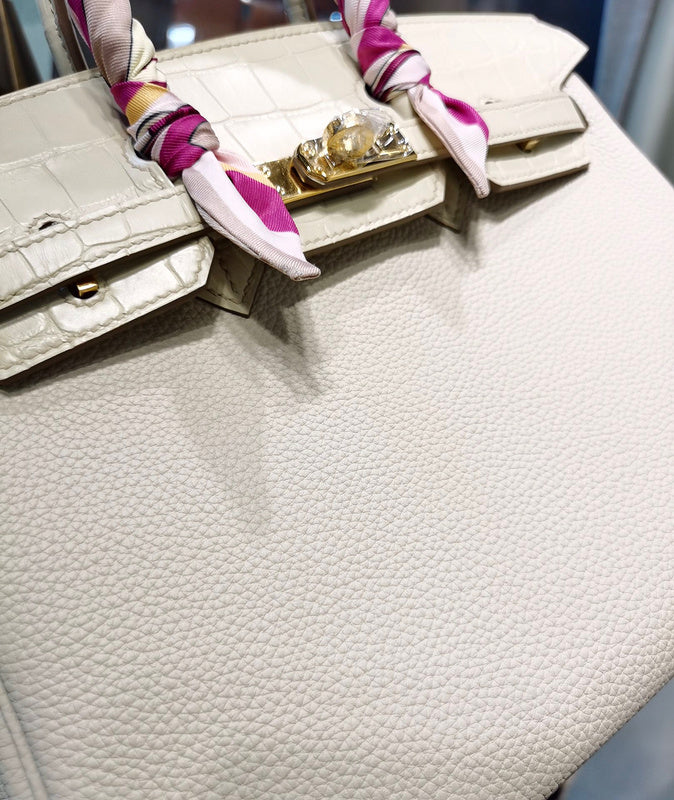 Close-up detail of elegant bag design