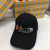 Side view of Burberry unisex cap