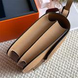Streamlined bag shown from front angle