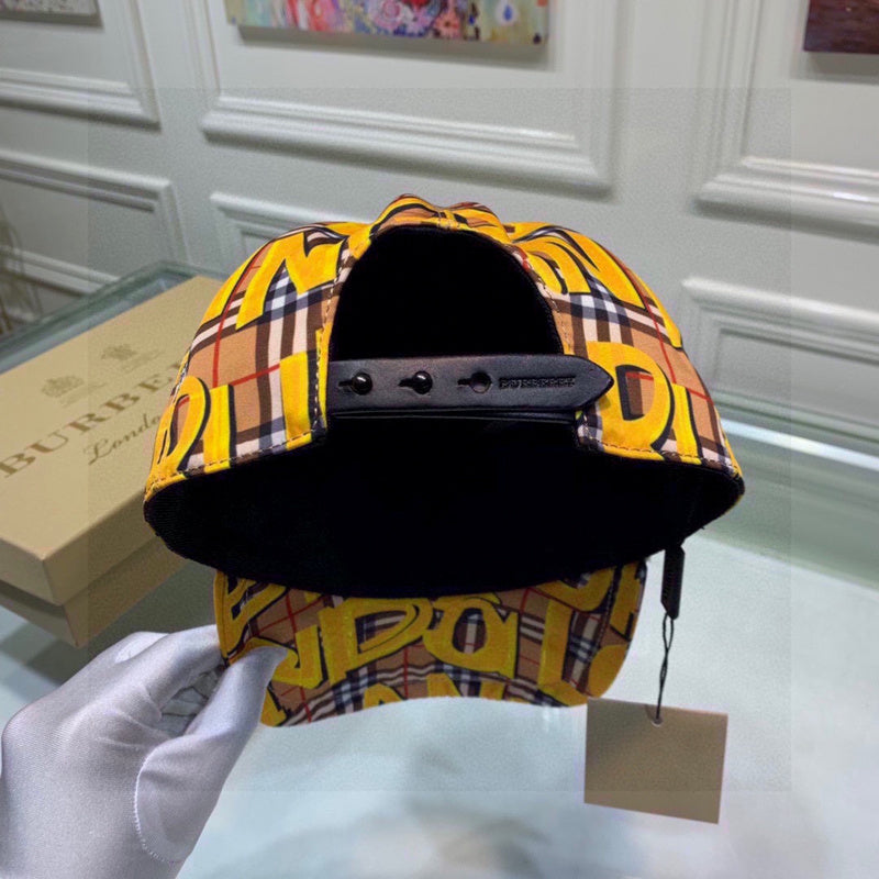 Side view of Burberry unisex cap