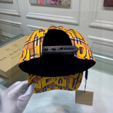 Side view of Burberry unisex cap