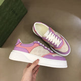 Gucci Fashion sneakers in stone beige chunky sole construction front view