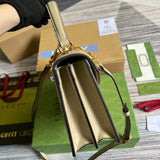 Top view of signature premium women's handbag – women's luxury accessory