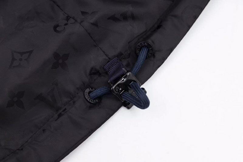 Side profile of Louis Vuitton luxury clothing with contemporary cut