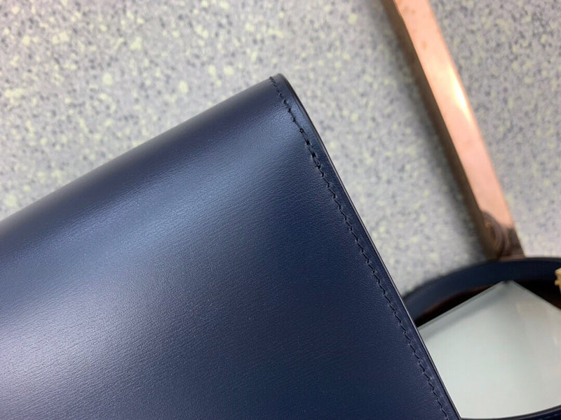 Side profile of sleek elevated women's handbag – women's luxury handbag