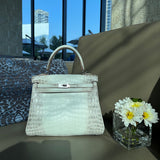 Close-up detail of modern bag design