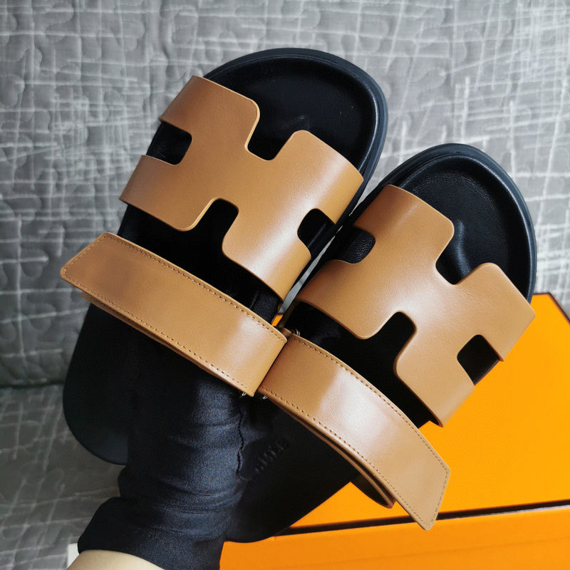 Hermes sandals Style 126 - front view, luxury comfort fit