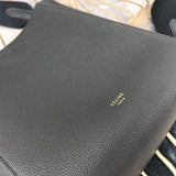 Side profile of modern structured women's handbag – women's luxury handbag
