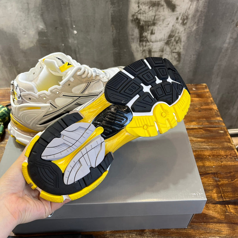 Balenciaga Camel High-Top Sneakers - Back View