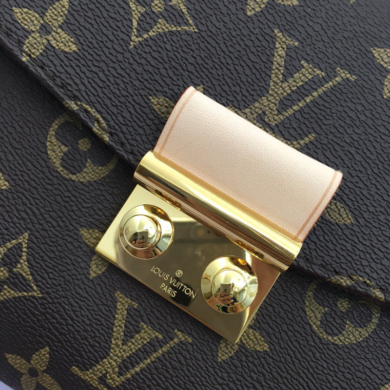 Back view of structured refined women's handbag – women's premium purse