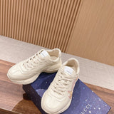 Gucci tonal black luxury sneakers view 4 bold athletic profile