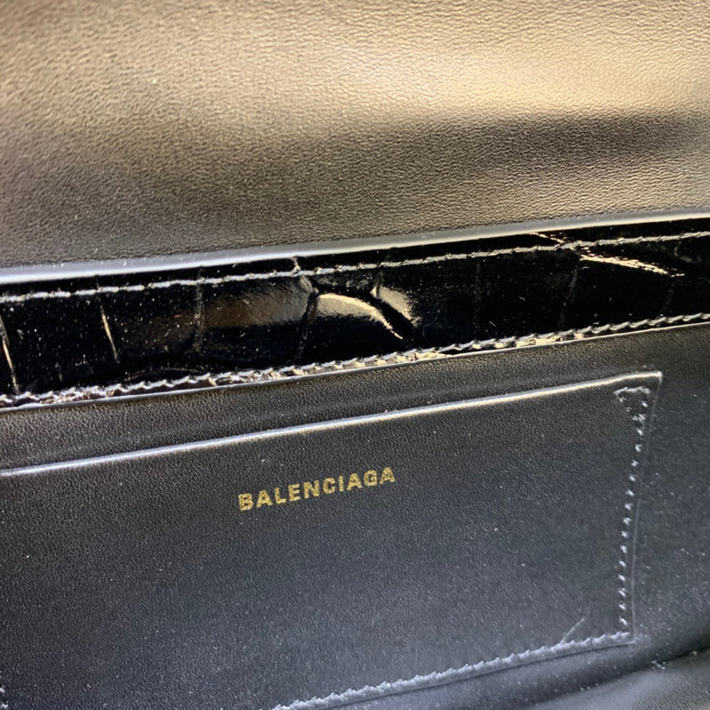 Statement Vegan Leather Handbag - Signature Hardware Accents | Women's Everyday Carry Handbag #443 - texture close-up (image 9) of designer-inspired handbag
